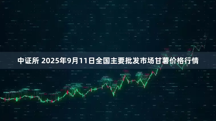 中证所 2025年9月11日全国主要批发市场甘薯价格行情